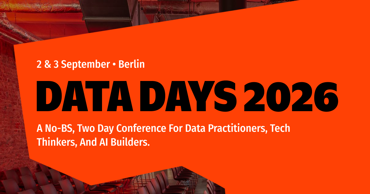 Data Days 2026 | Berlin Data Conference